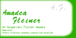 amadea fleiner business card